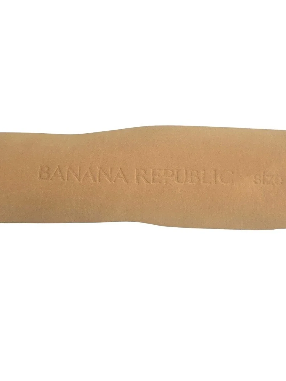 Banana Republic Red Suede Leather Fringe Belt Gold Rings Studs Size S
